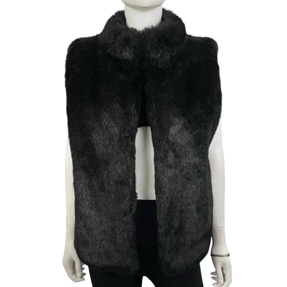 Worthington Faux Fur Mink Dark Brown Womens Vast Size‎ L/G